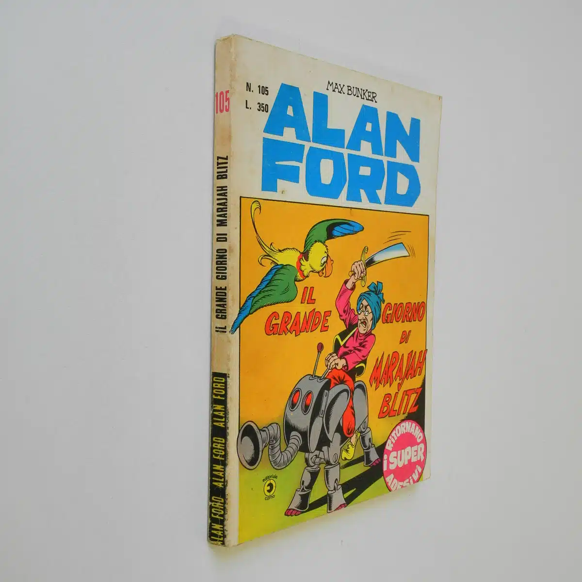 Alan Ford n. 105 con Adesivi Il grande giorno di Mrajah Blitz