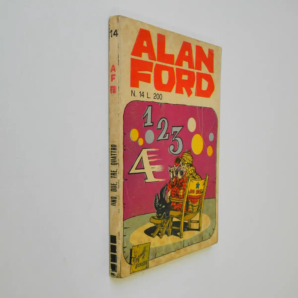 Alan Ford n. 14 con Adesivi Uno, due, tre, quattro