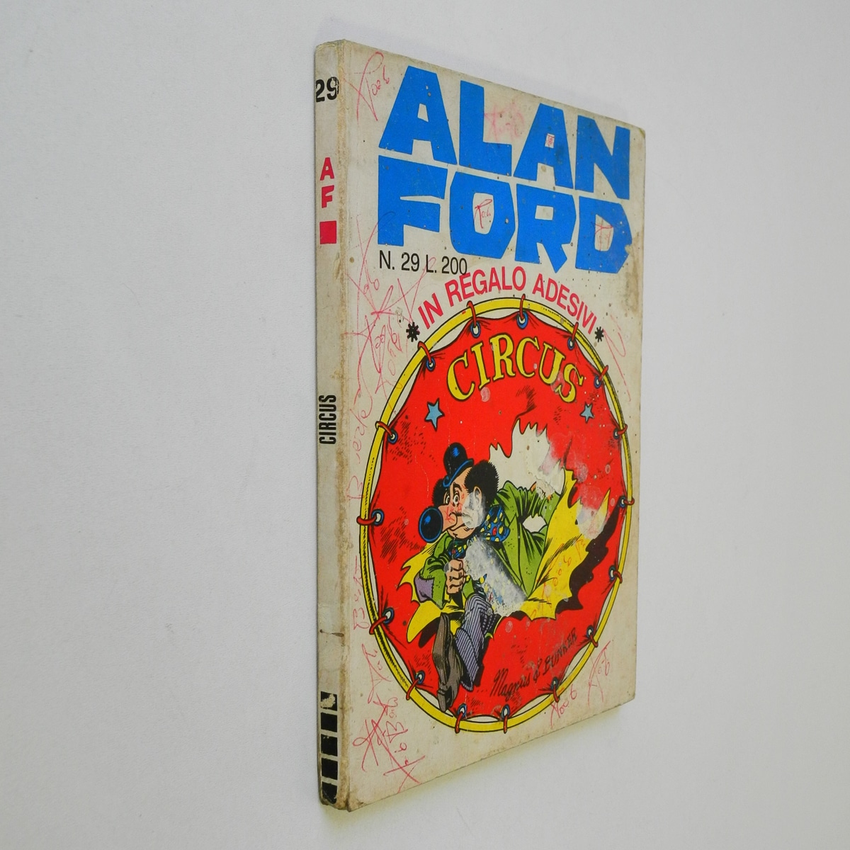 Alan Ford n. 29 con Adesivi Circus