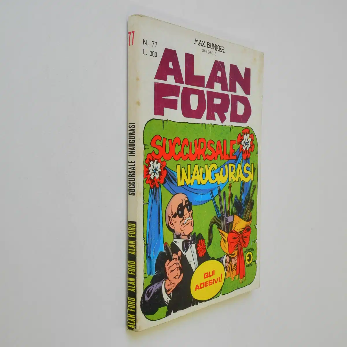 Alan Ford n. 77 con Adesivi Succursale inaugurasi