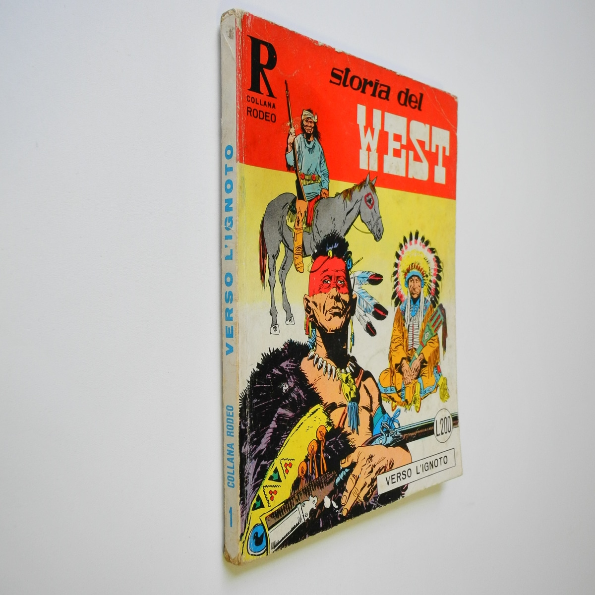 Fumetto della Collana Rodeo n. 1 Storia del West con poster Tex Araldo 1967
