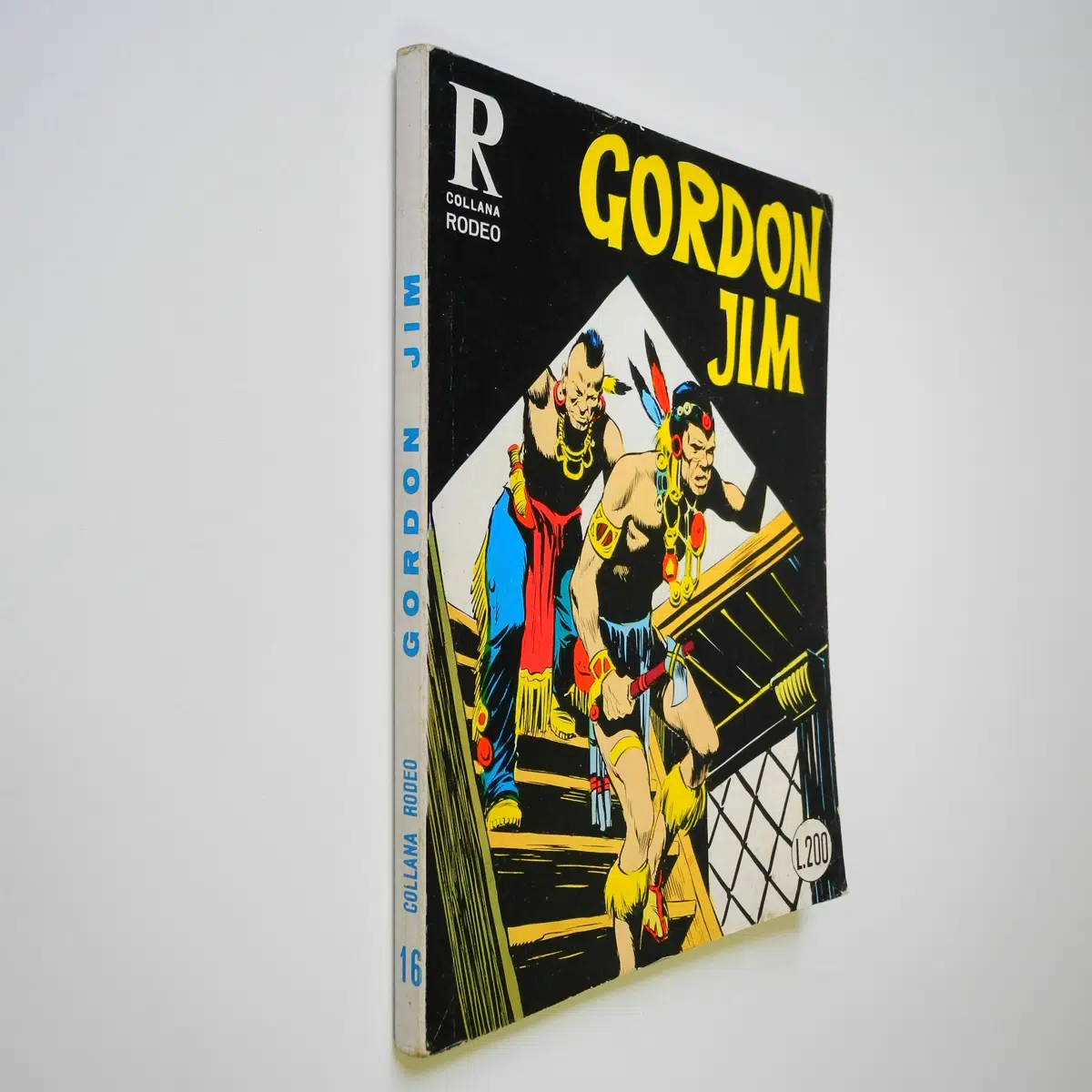 Fumetto della Collana Rodeo 16 originale Araldo del 1968 Gordon Jim