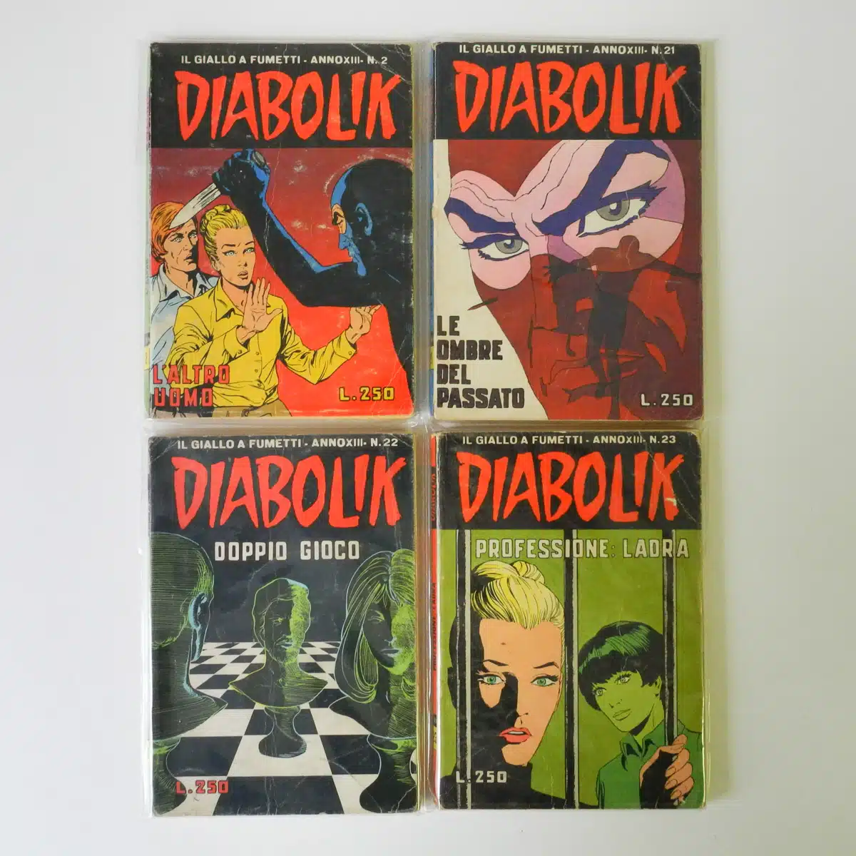 Diabolik anno XIII n. 2 – 21- 22- 23