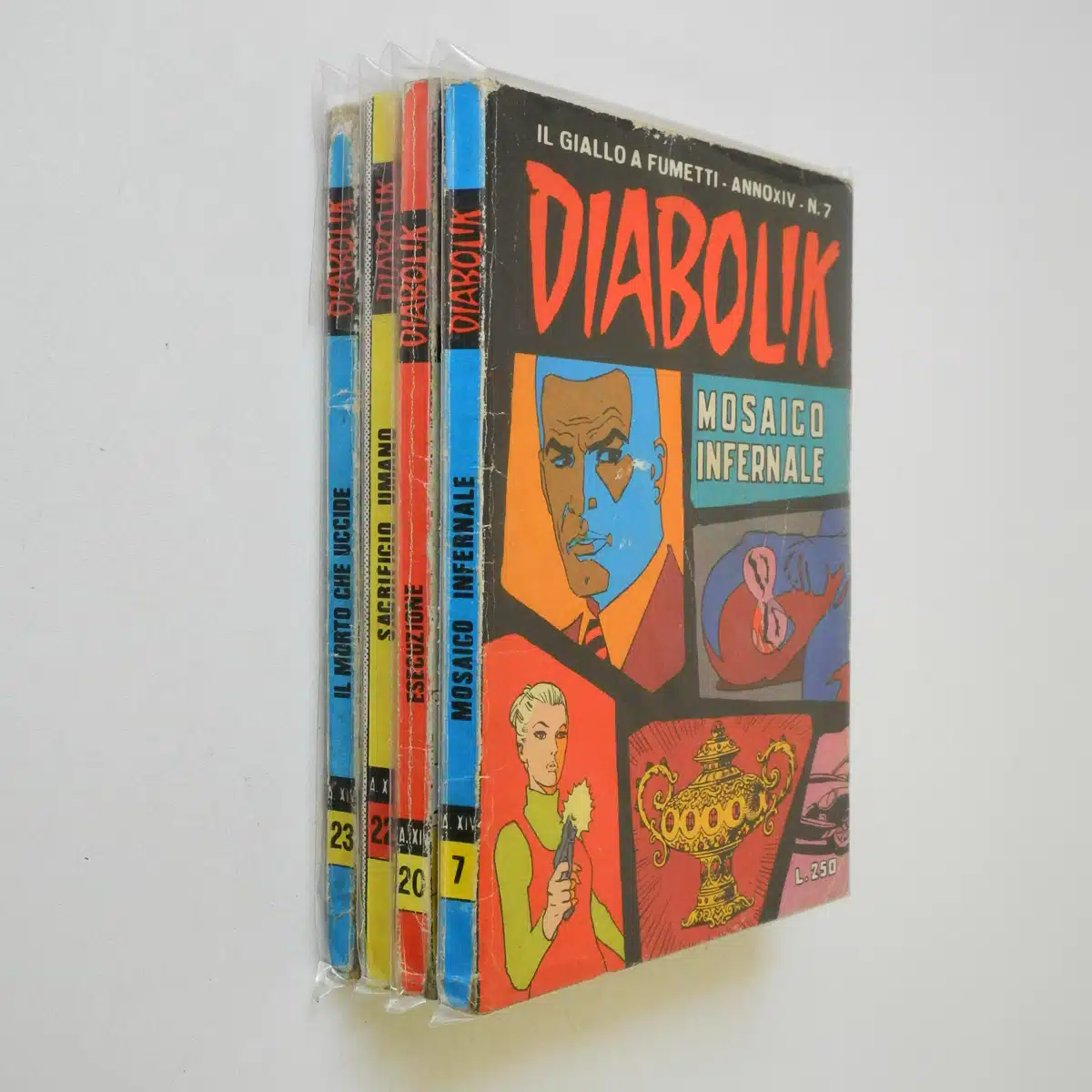 Diabolik anno XIV n. 7 – 20 – 22 – 23-2