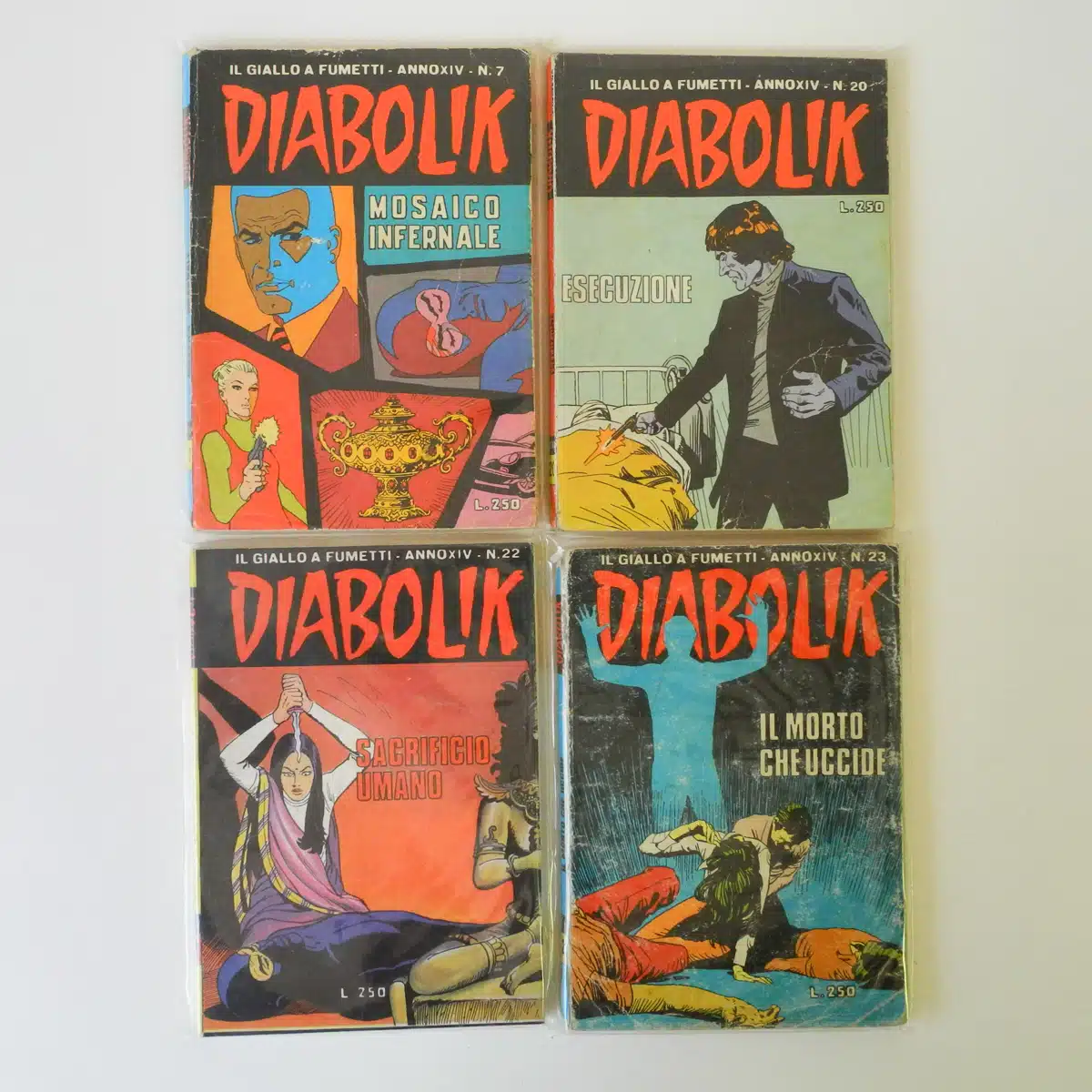 Diabolik anno XIV n. 7 – 20 – 22 – 23