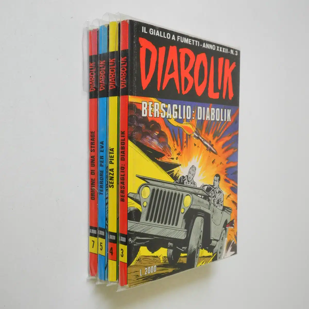 Diabolik anno XXXII n. 3 – 4- 5- 7
