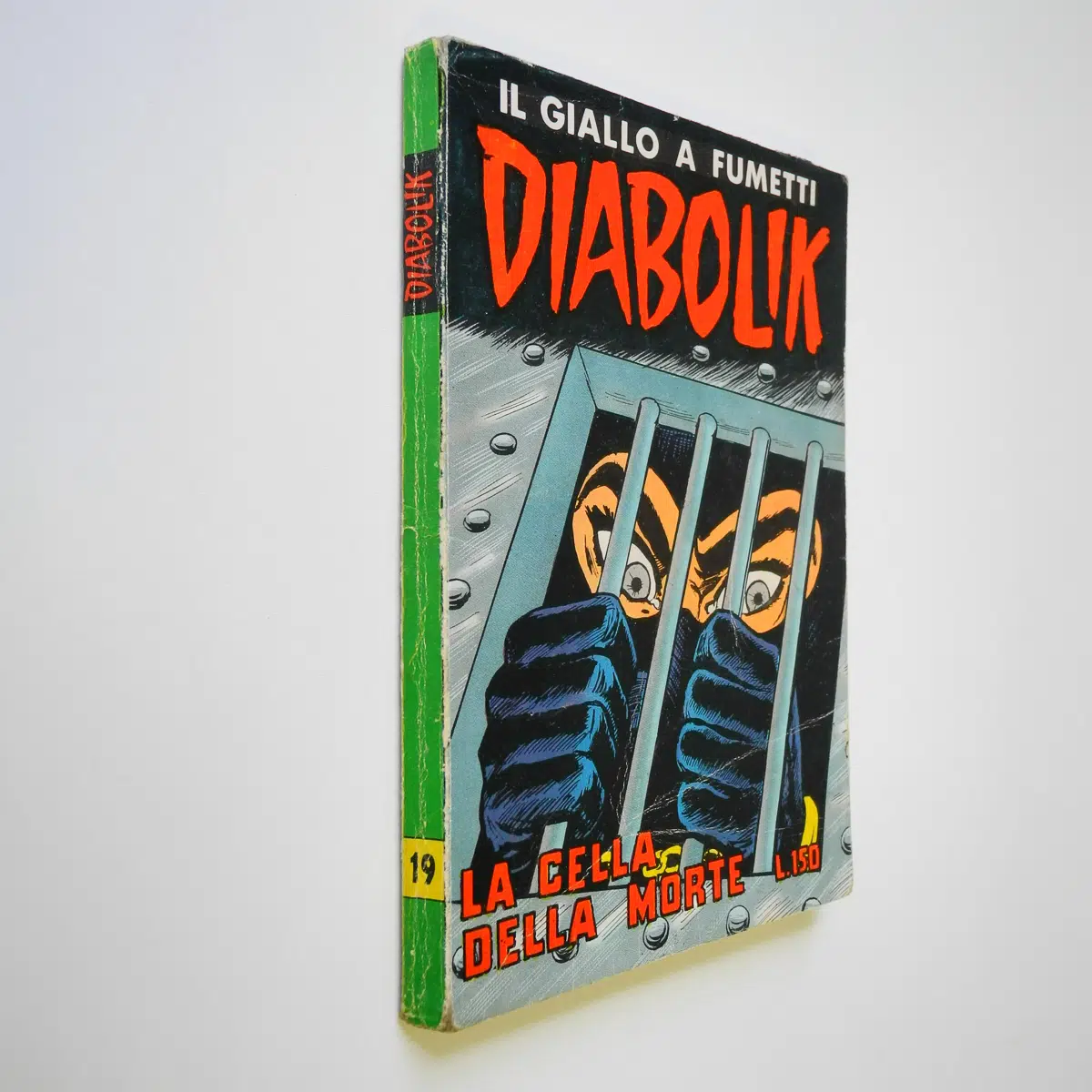 Fumetto di Diabolik seconda serie 19 originale del 1965 La cella della morte