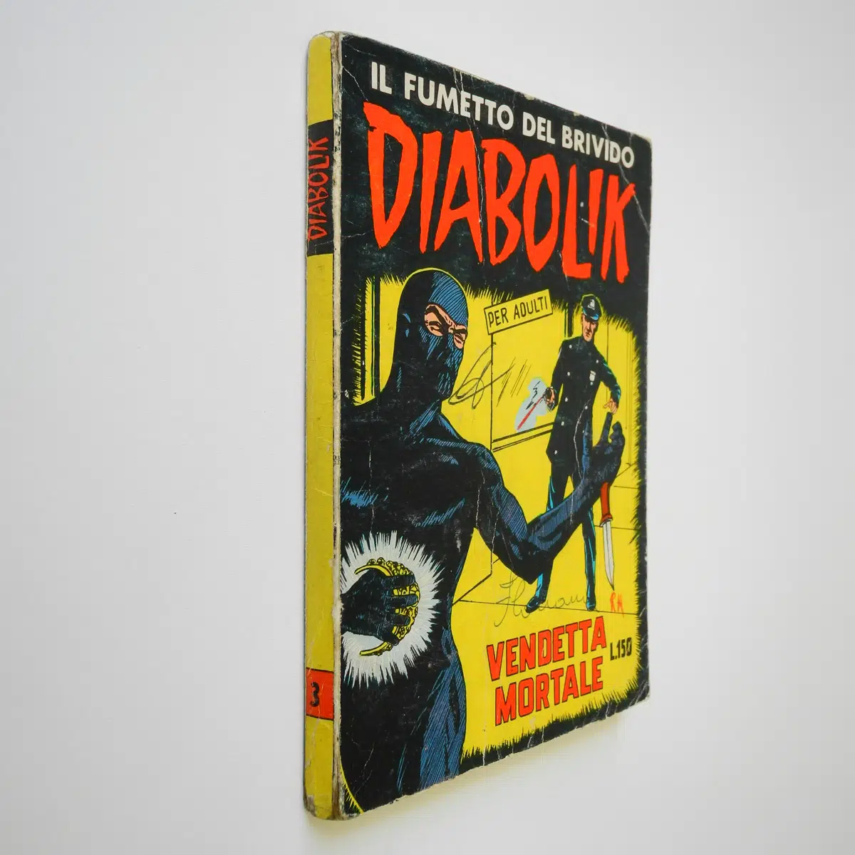 Diabolik seconda serie n. 3 ed. Astorina Sodip del 1965 originale Vendetta Mortale
