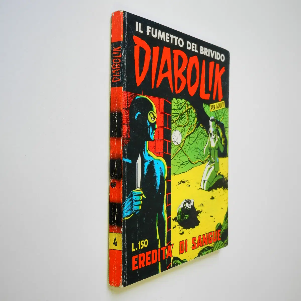 Fumetto di Diabolik seconda serie 4 originale del 1965 Astorina Eredità di Sangue