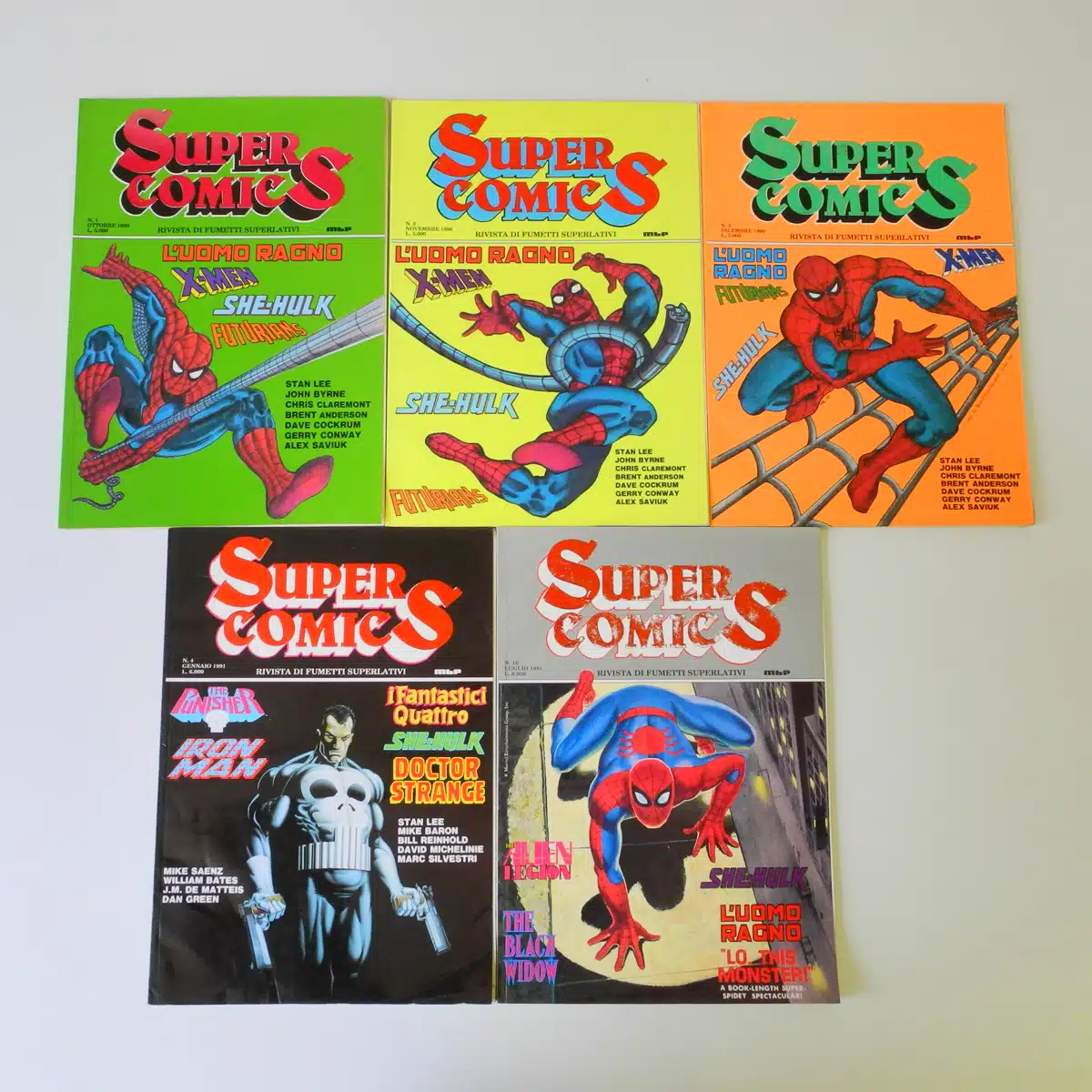 Super Comics n. 1-4 e 10 Marvel
