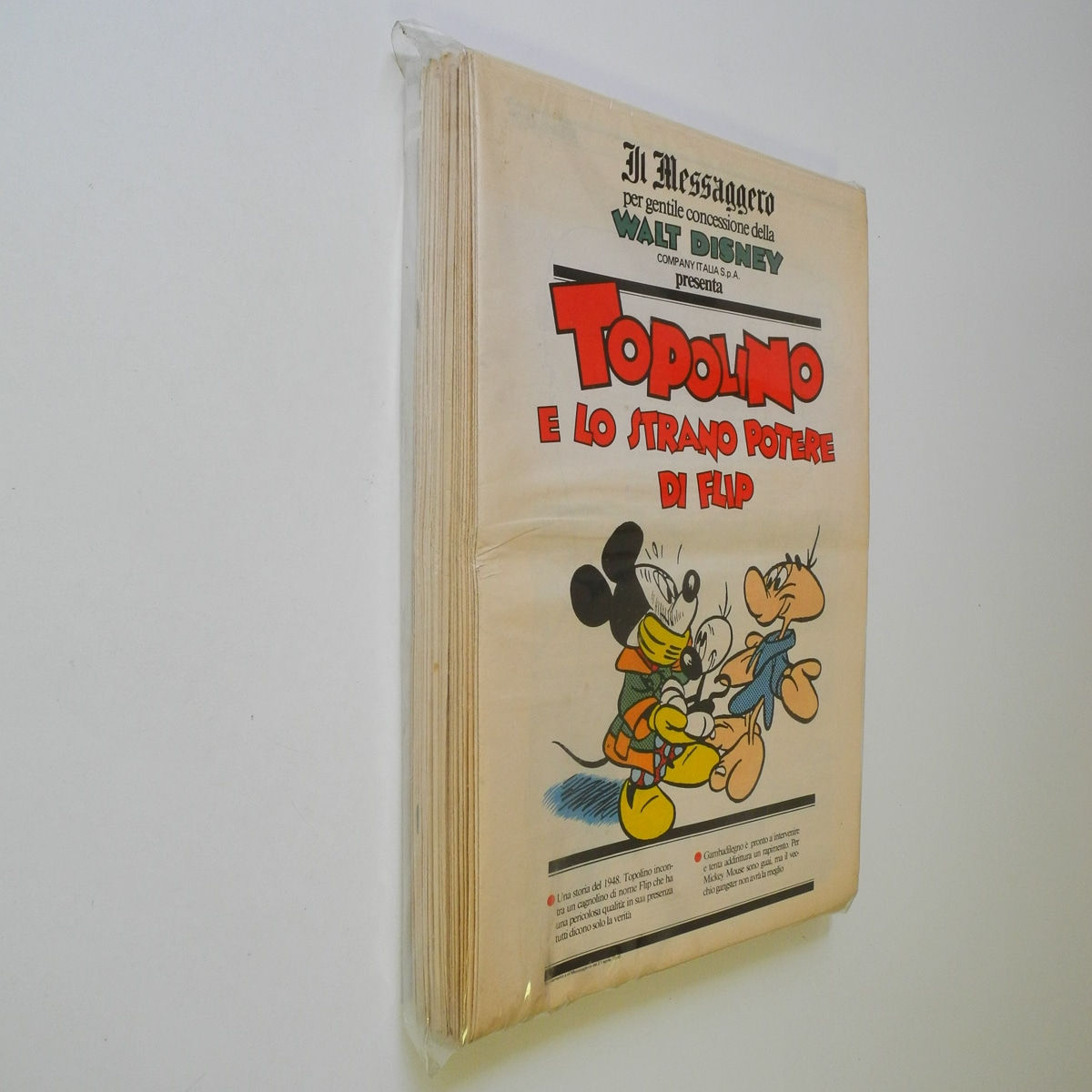 Topolino supplemento al Messaggero blocco 31 numeri